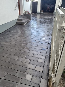 Pflasterarbeit Einfahrt