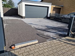 Einfahrt pflasterarbeiten